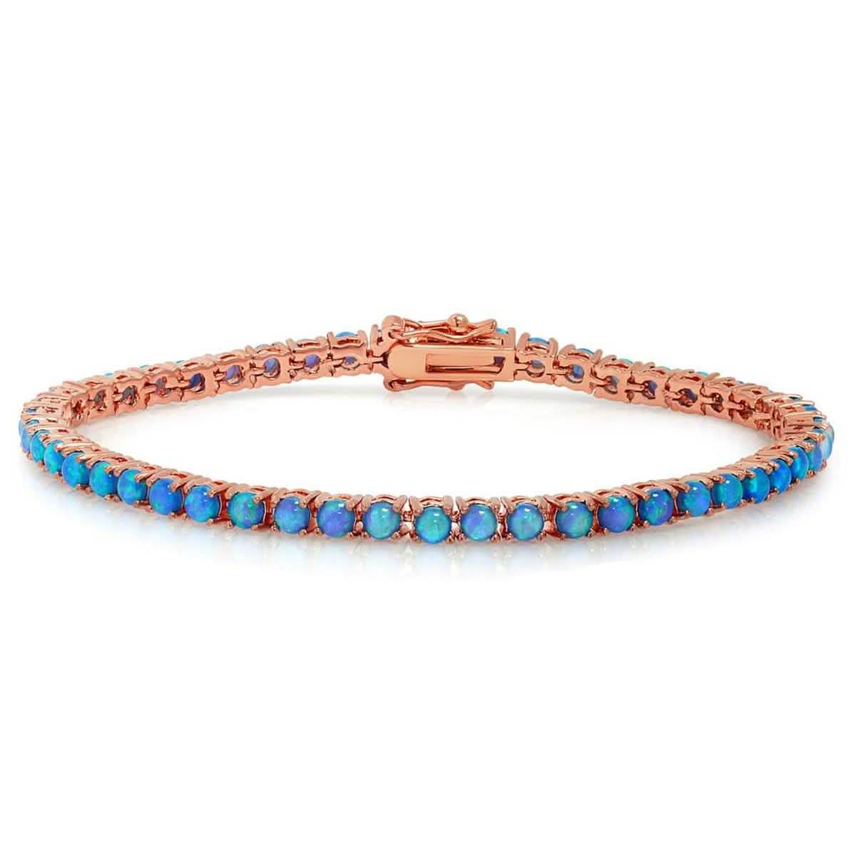 18K vergoldete Opal-Tennisarmbänder