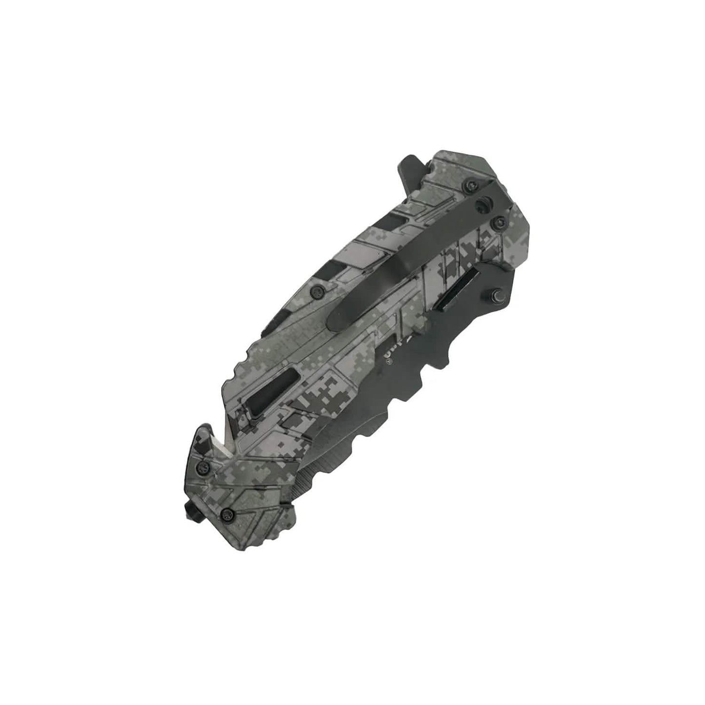 2er-Pack: 12,7 cm Springmesser mit getarntem Nylongriff