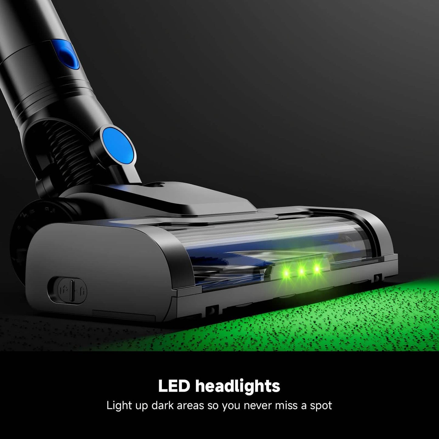 Kabelloser Staubsauger mit LED-Licht & herausnehmbarem Akku