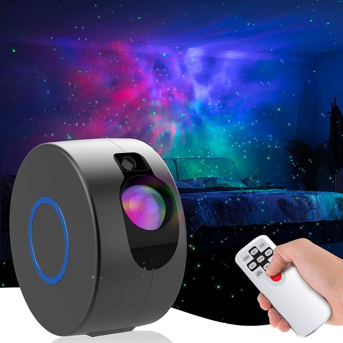 2-in-1 Aurora-Sternenhimmel-Projektor