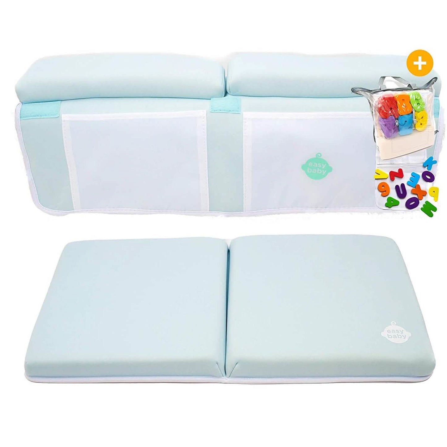 2-in-1 Baby-Badewannen-Kniekissen und Armlehne