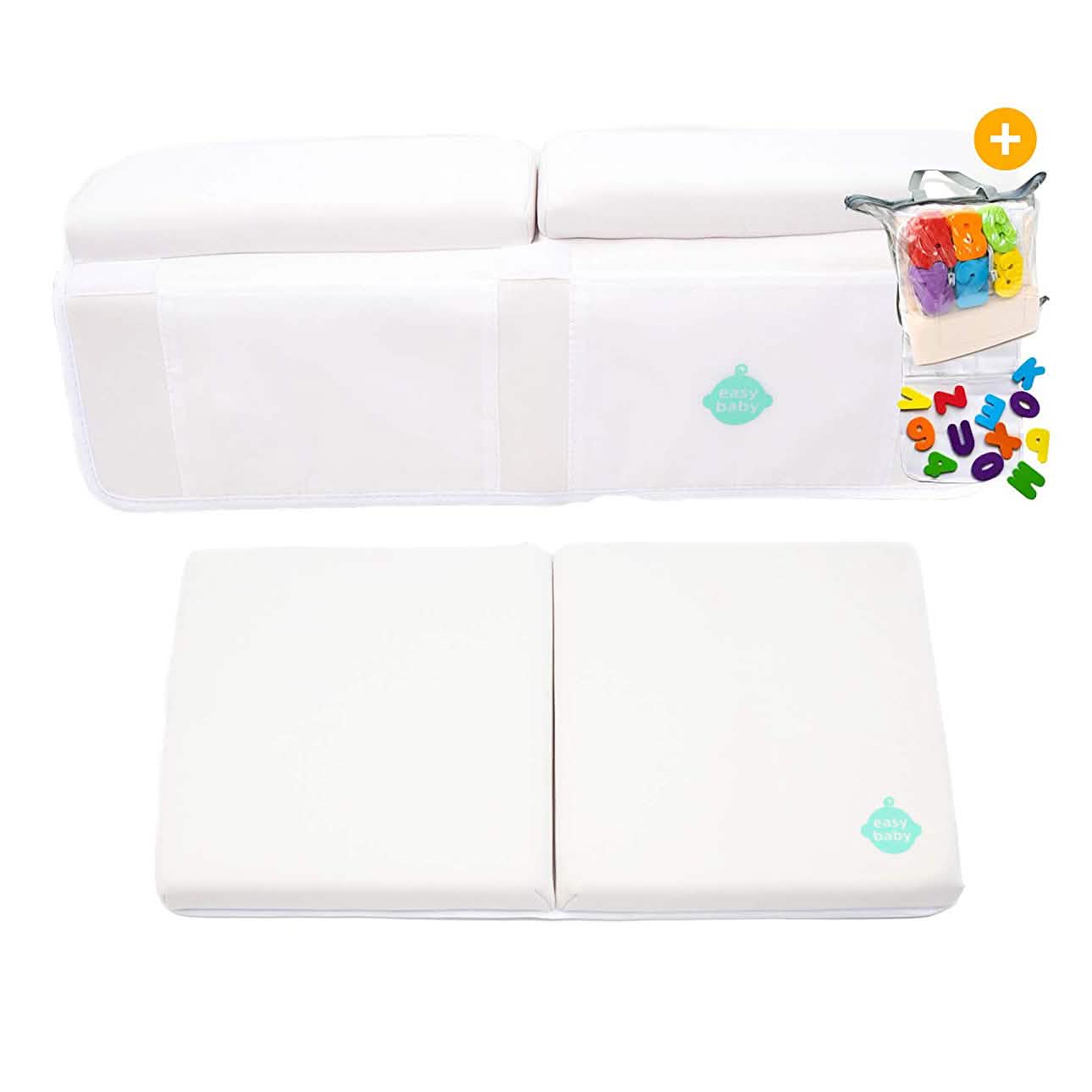 2-in-1 Baby-Badewannen-Kniekissen und Armlehne