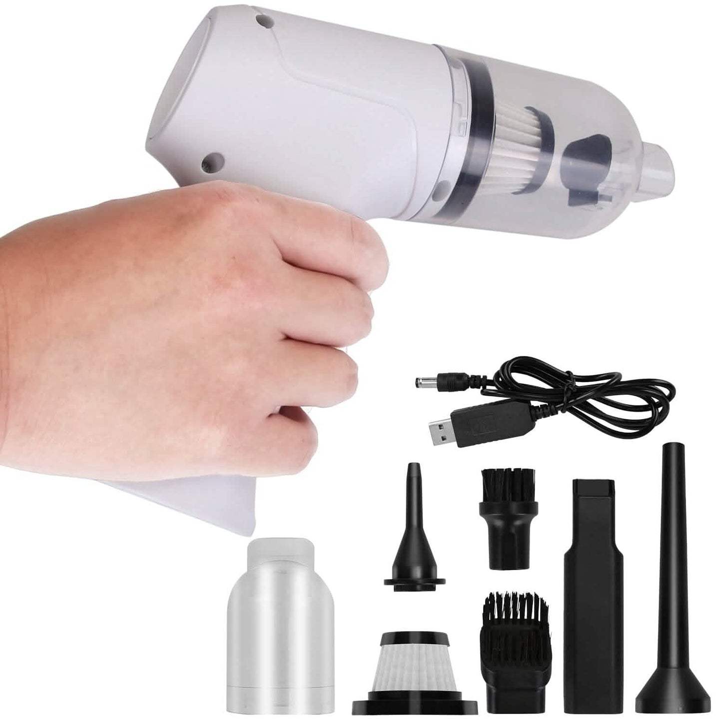 2-in-1 Akku Staubsauger Druckluft-Gebläse