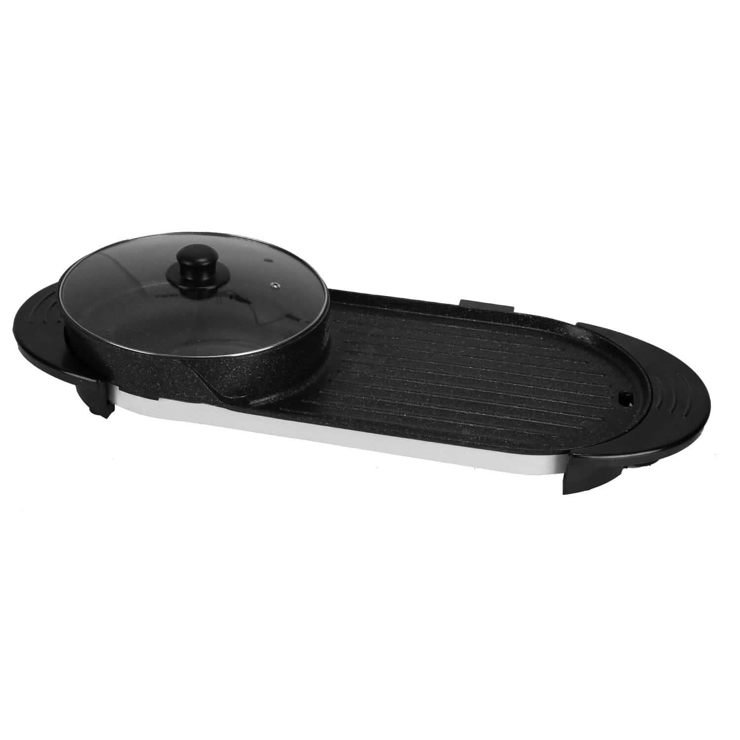 2-in-1 Elektro-Heißtopf mit BBQ-Grill 2200W