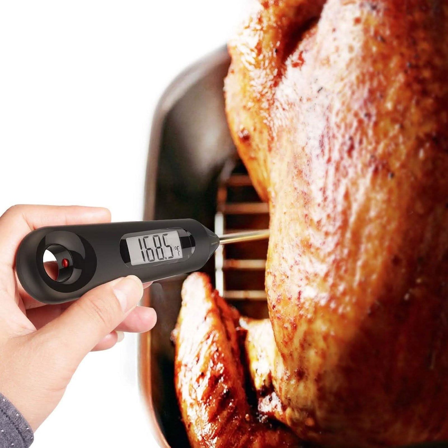 2-in-1 Sofortablese-Lebensmittelthermometer und Eierschneebesen