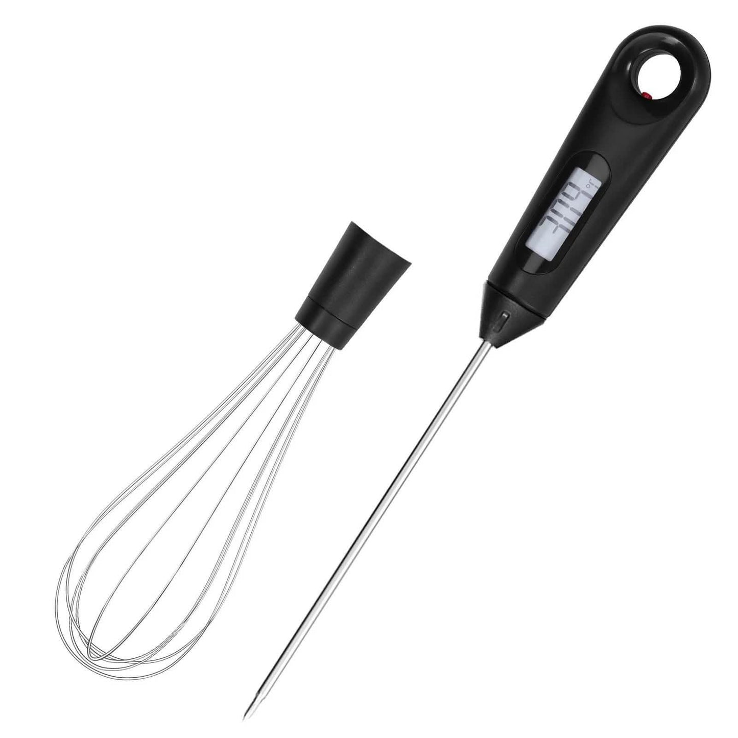 2-in-1 Sofortablese-Lebensmittelthermometer und Eierschneebesen