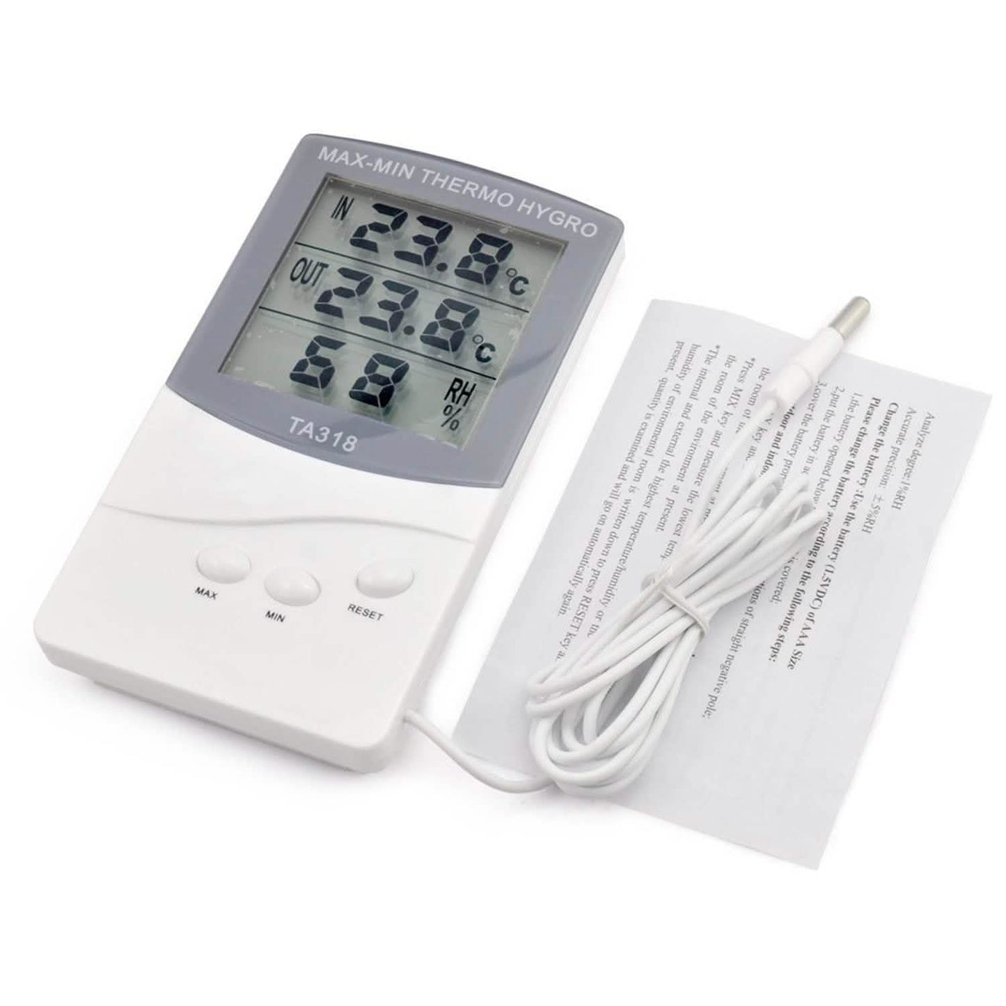 2-in-1 Thermometer und Hygrometer