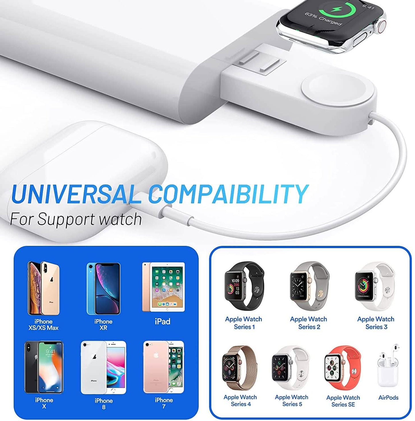 2-in-1 kabelloses USB-Ladegerät