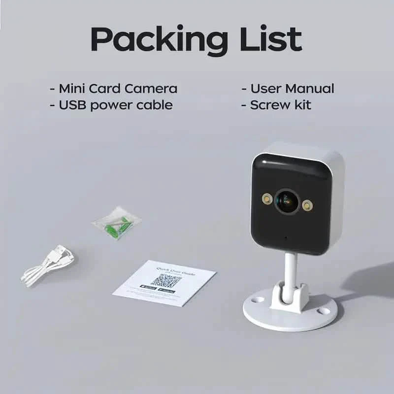 2er-Pack: 1080P FHD WLAN-Überwachungskamera, farbige Nachtsicht, Zwei-Wege-Audio u. v. m.