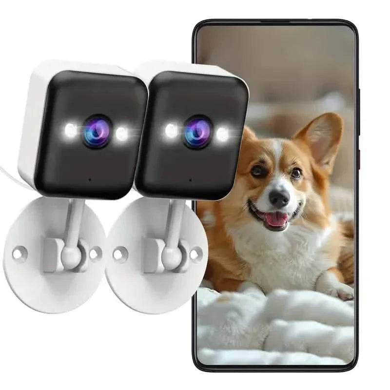 2er-Pack: 1080P FHD WLAN-Überwachungskamera, farbige Nachtsicht, Zwei-Wege-Audio u. v. m.