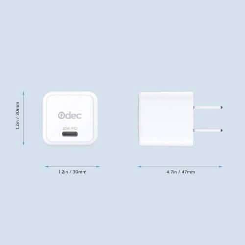 2er-Pack: 20W iPhone Schnellladegerät Typ C Wandladeadapter