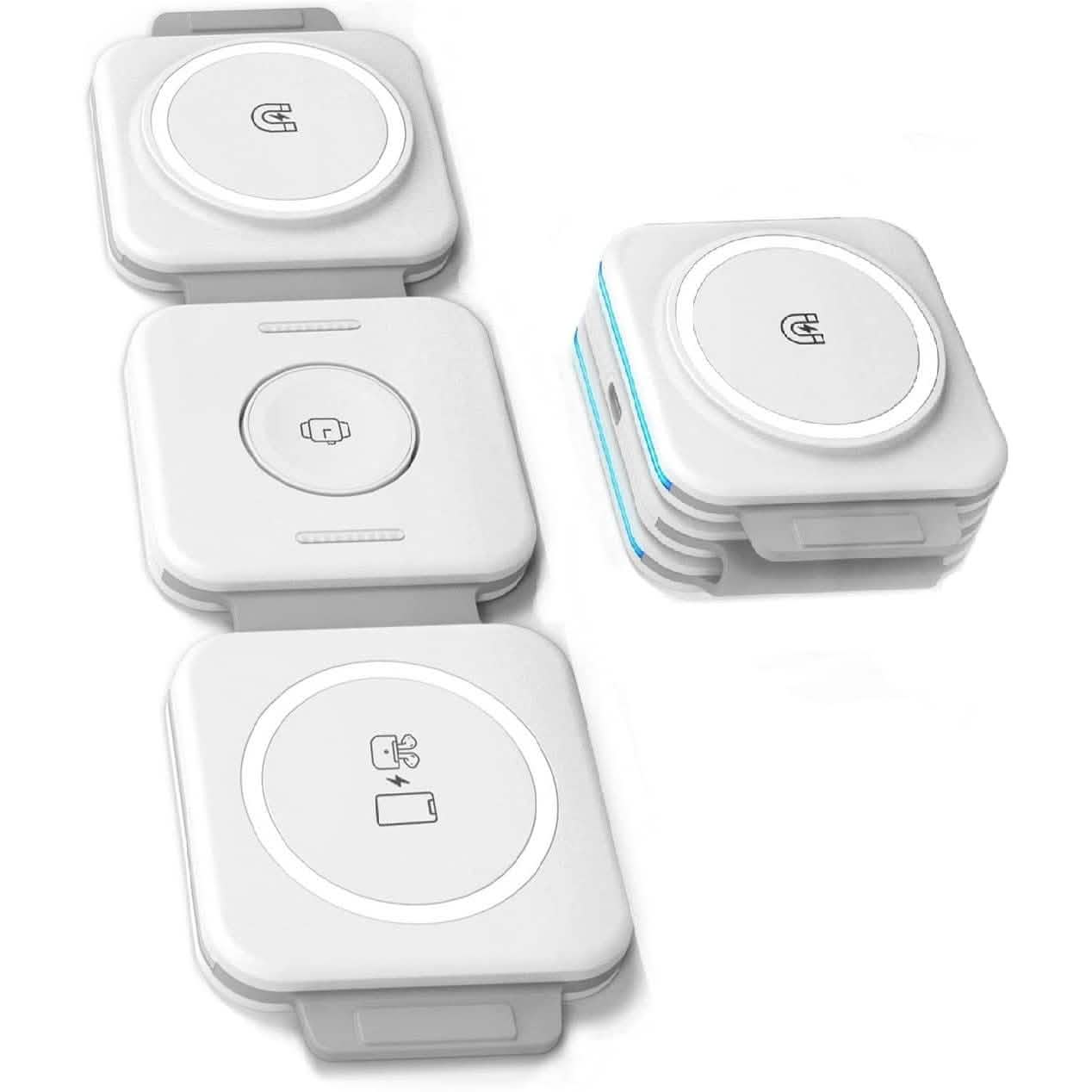 2er-Pack: 3-in-1 Reise-Ladestation für AirPods, Apple Watch und iPhone