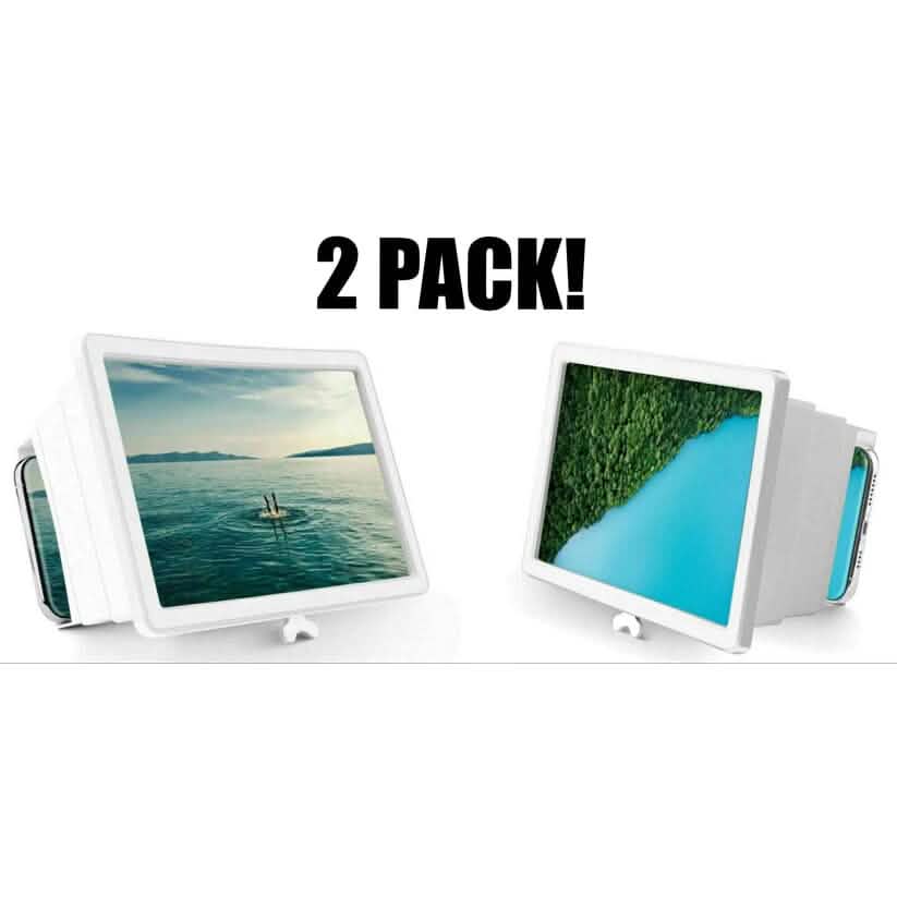 2er-Pack: 3D-Handybildschirm-Lupe