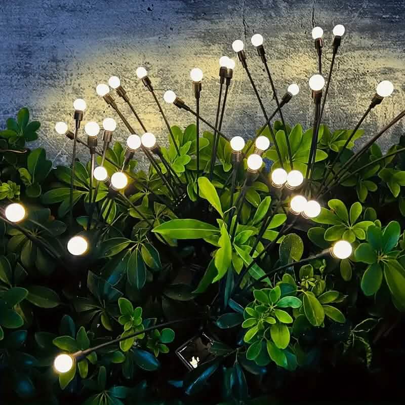 2er-Pack: 12-LED Solar-Gartenleuchten