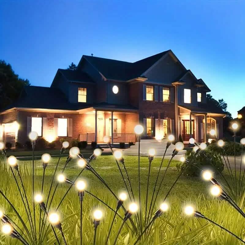 2er-Pack: 12-LED Solar-Gartenleuchten