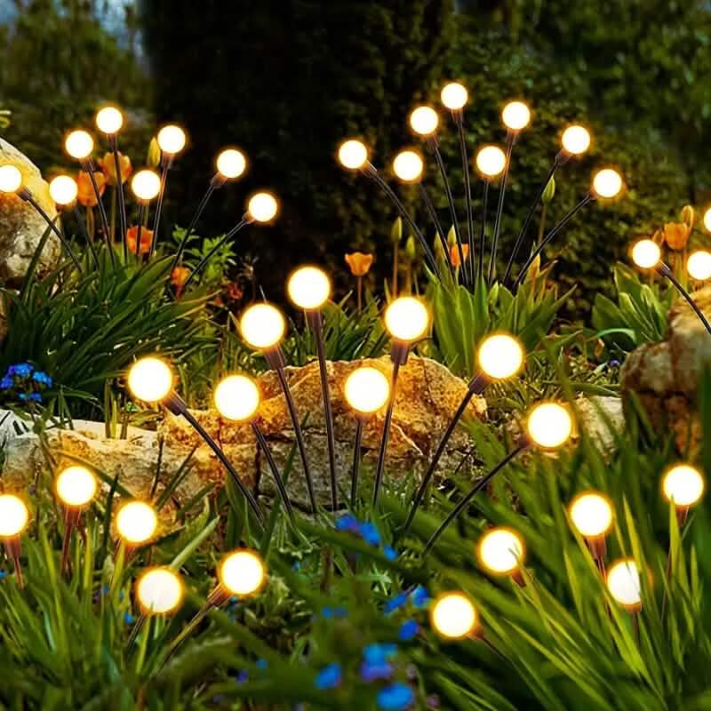 2er-Pack: 12-LED Solar-Gartenleuchten