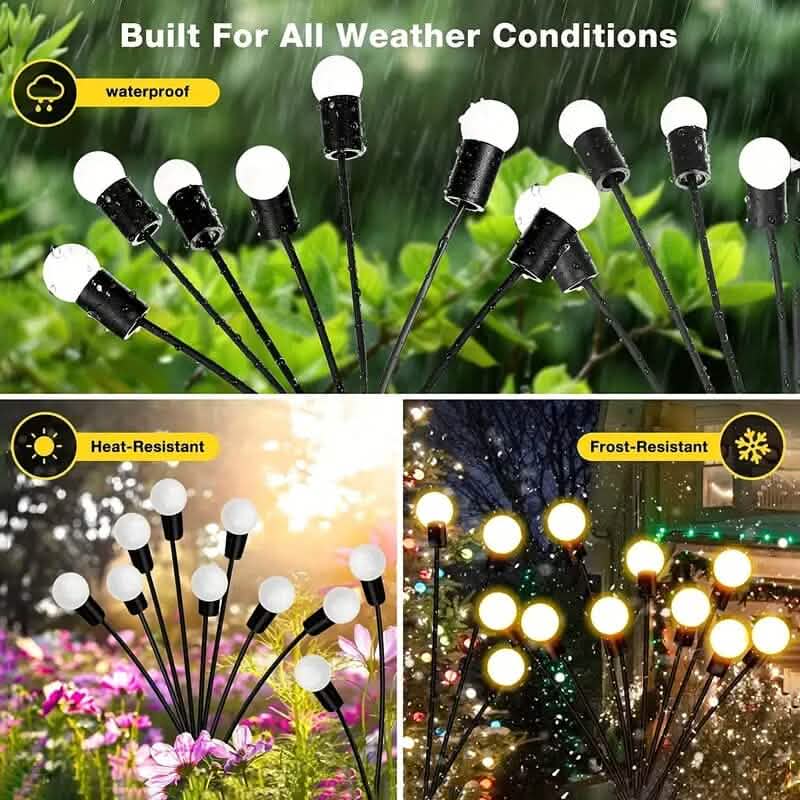 2er-Pack: 12-LED Solar-Gartenleuchten