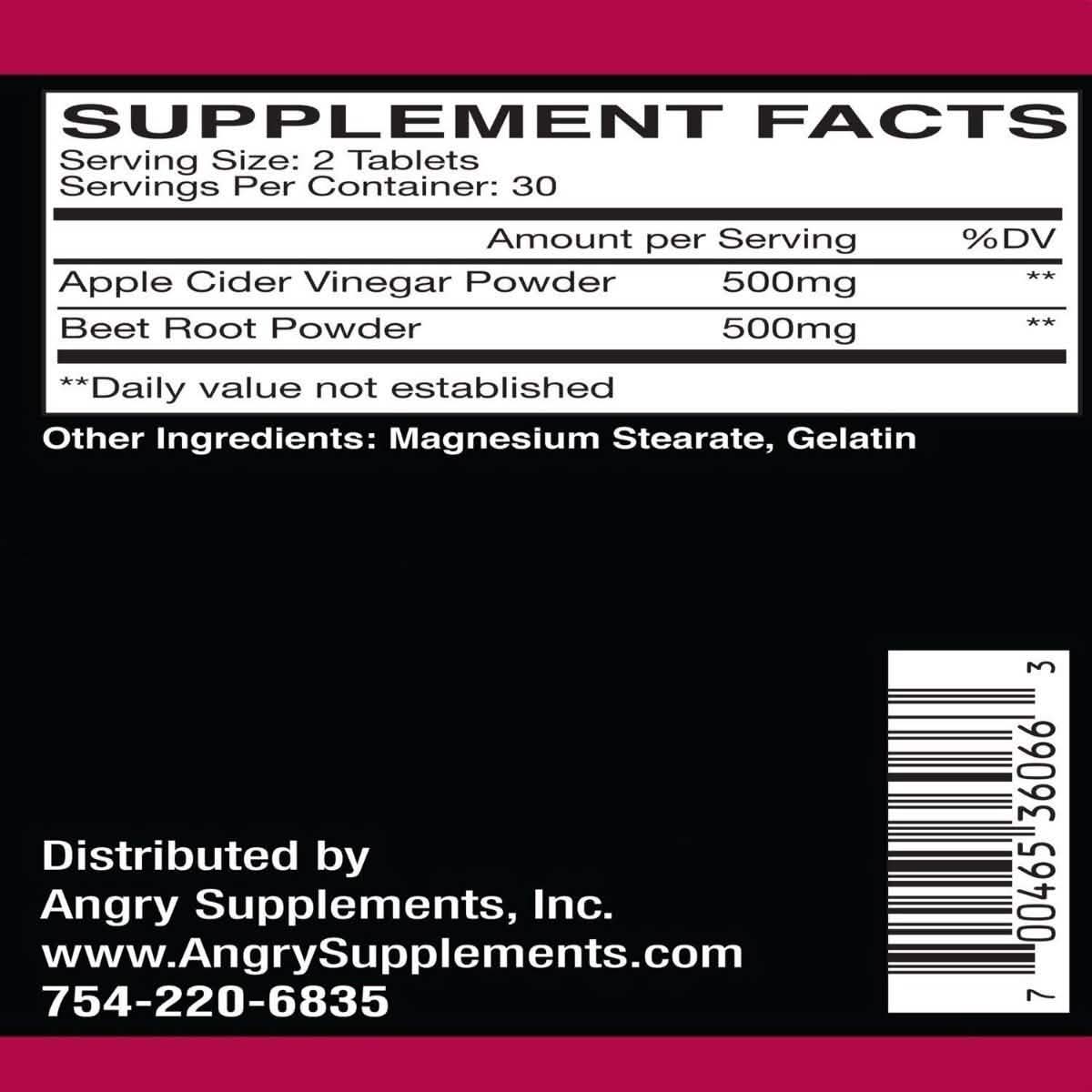 Doppelpack: Angry Supplements Apfelessig + Rote Bete und Kurkuma & Ingwer Kapseln