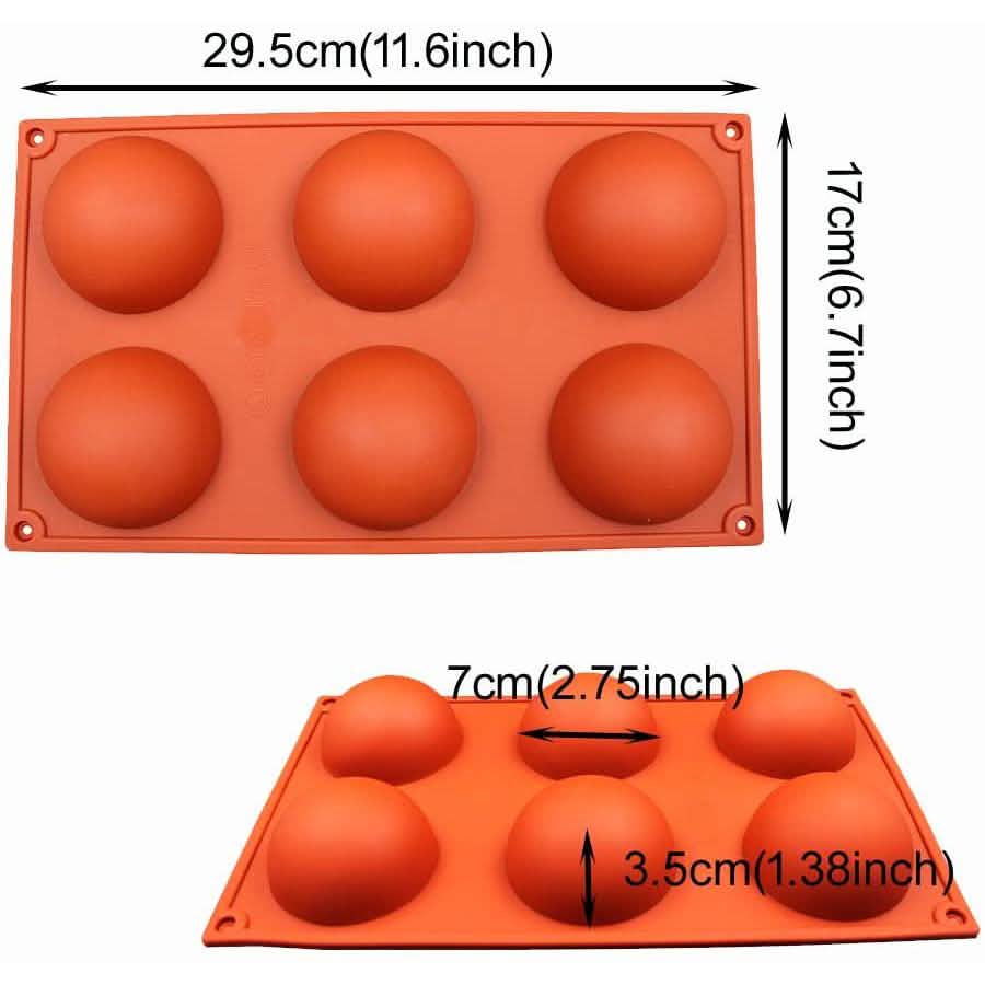 2er-Pack: Baker Depot 6-Fach Silikonform