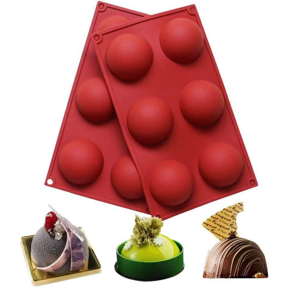 2er-Pack: Baker Depot 6-Fach Silikonform