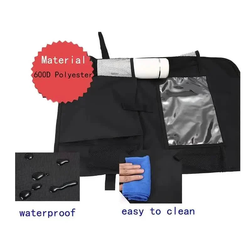 2er-Pack: Auto-Rücksitz-Organizer mit Touchscreen-Tablethalter
