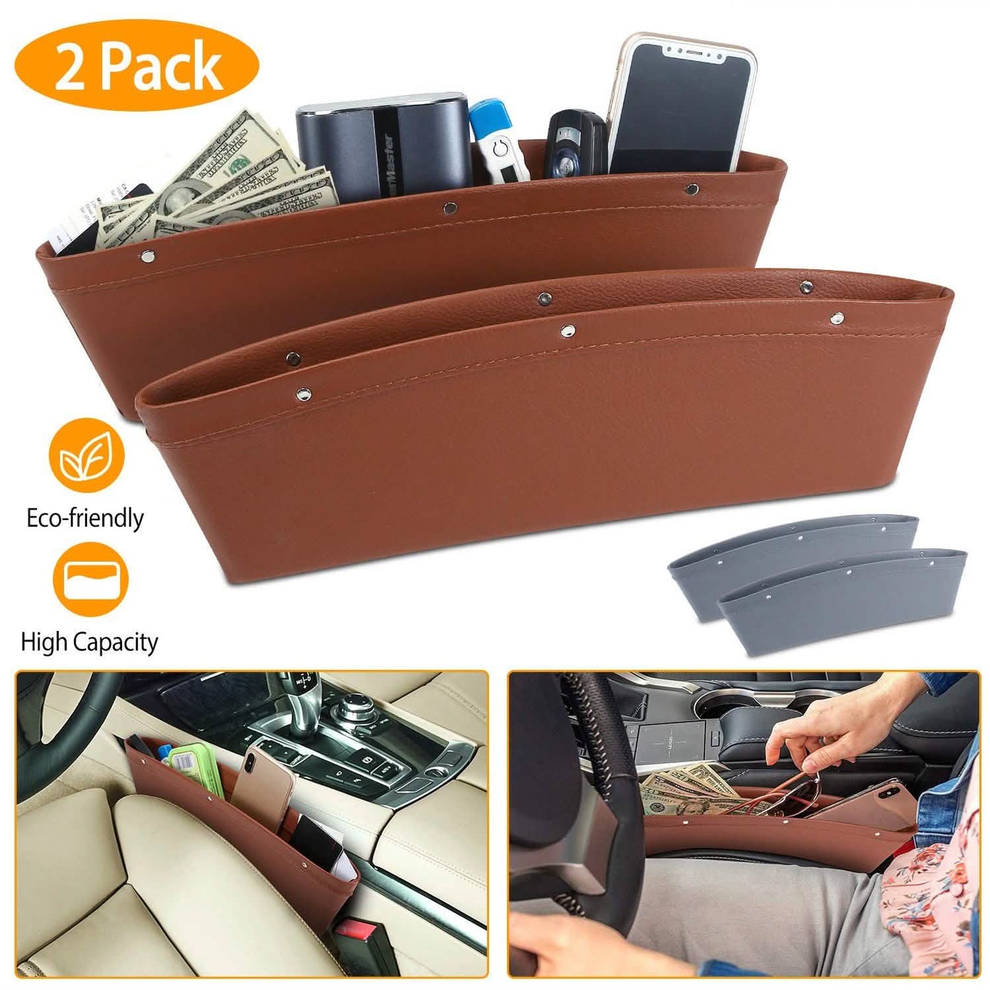 2er-Pack: Autositz-Seitenablage