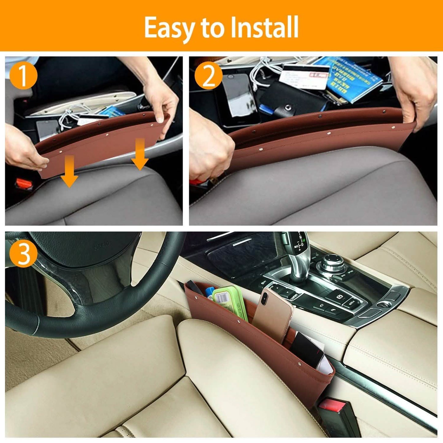 2er-Pack: Autositz-Seitenablage