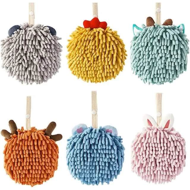 2er-Pack: Chenille-Handtücher
