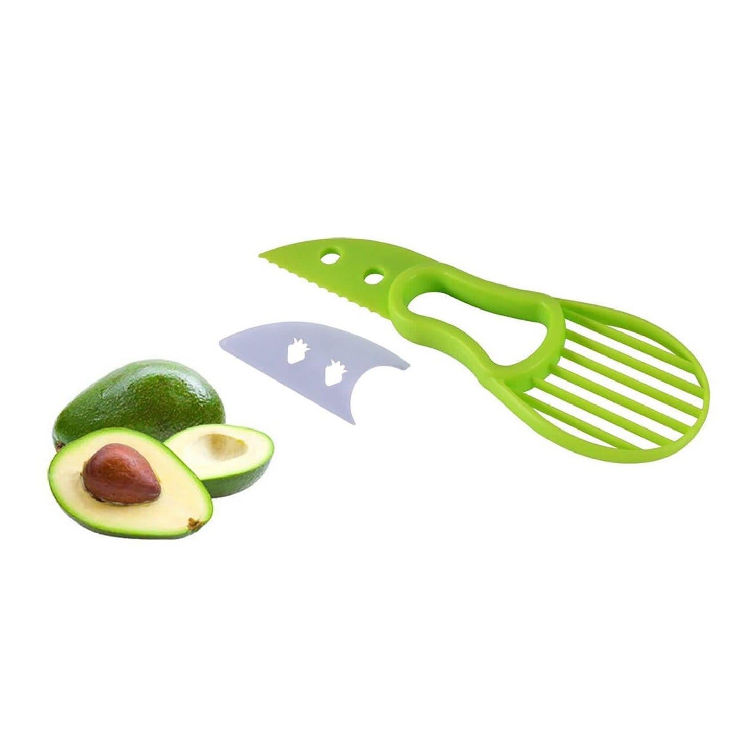 2er-Pack: Komplettes Avocado-Set zum Schneiden, Entkernen und Würfeln