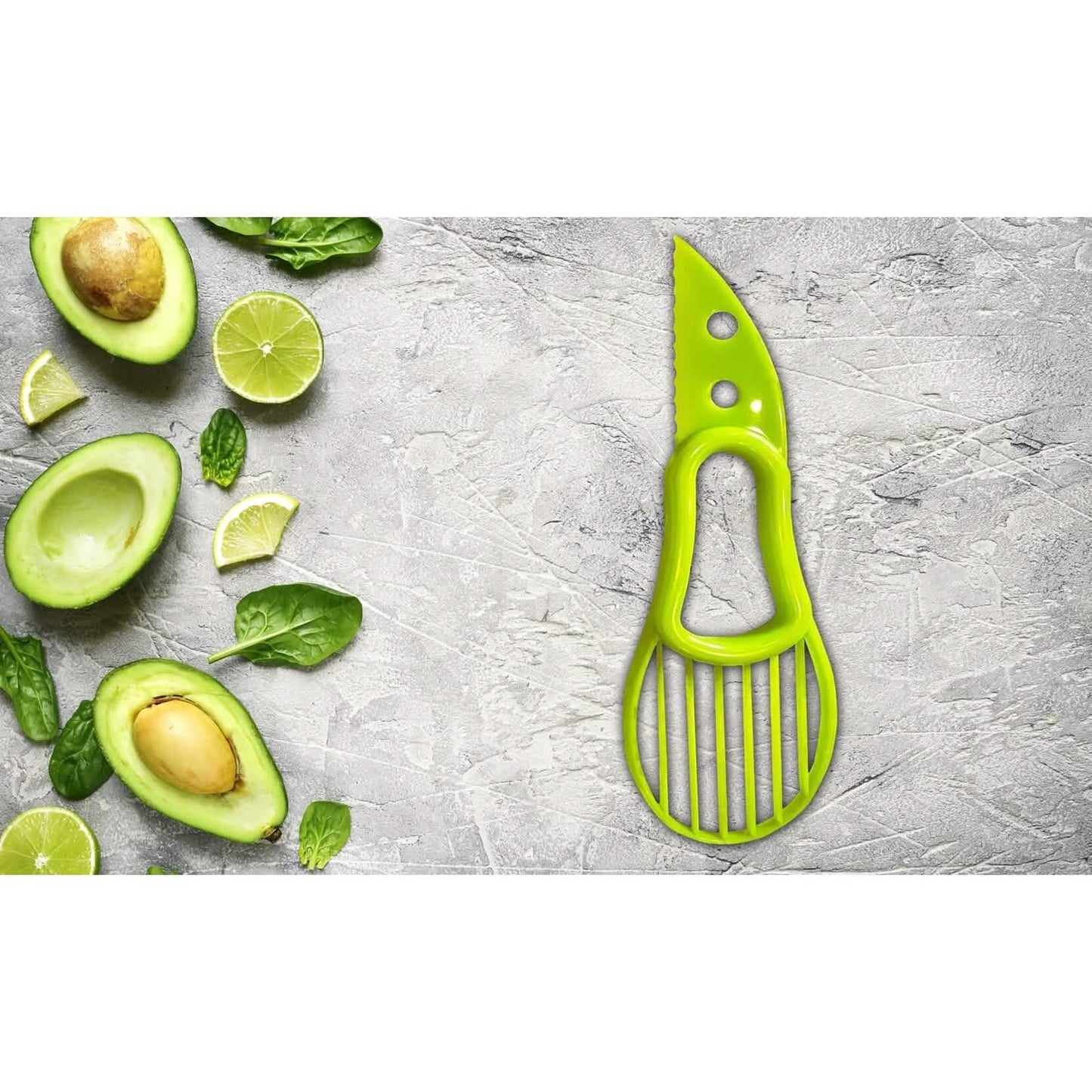 2er-Pack: Komplettes Avocado-Set zum Schneiden, Entkernen und Würfeln