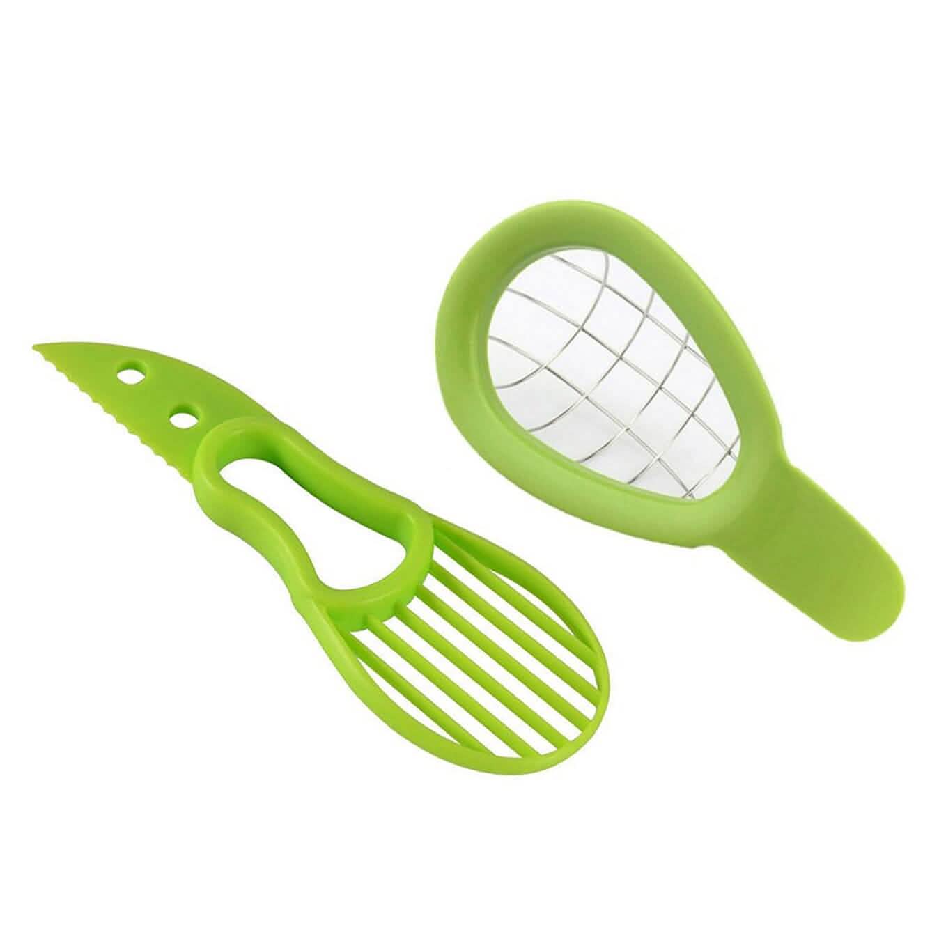2er-Pack: Komplettes Avocado-Set zum Schneiden, Entkernen und Würfeln