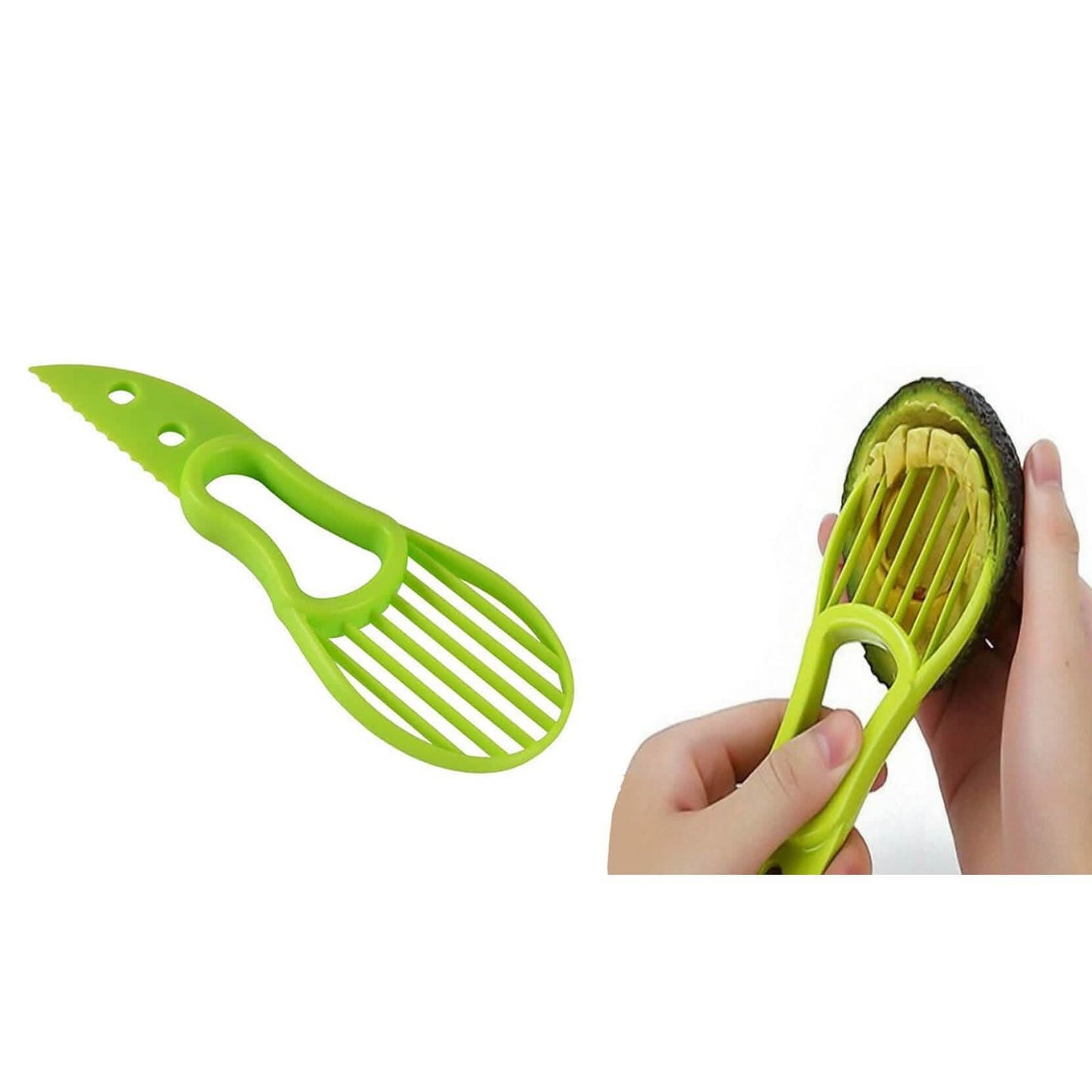 2er-Pack: Komplettes Avocado-Set zum Schneiden, Entkernen und Würfeln