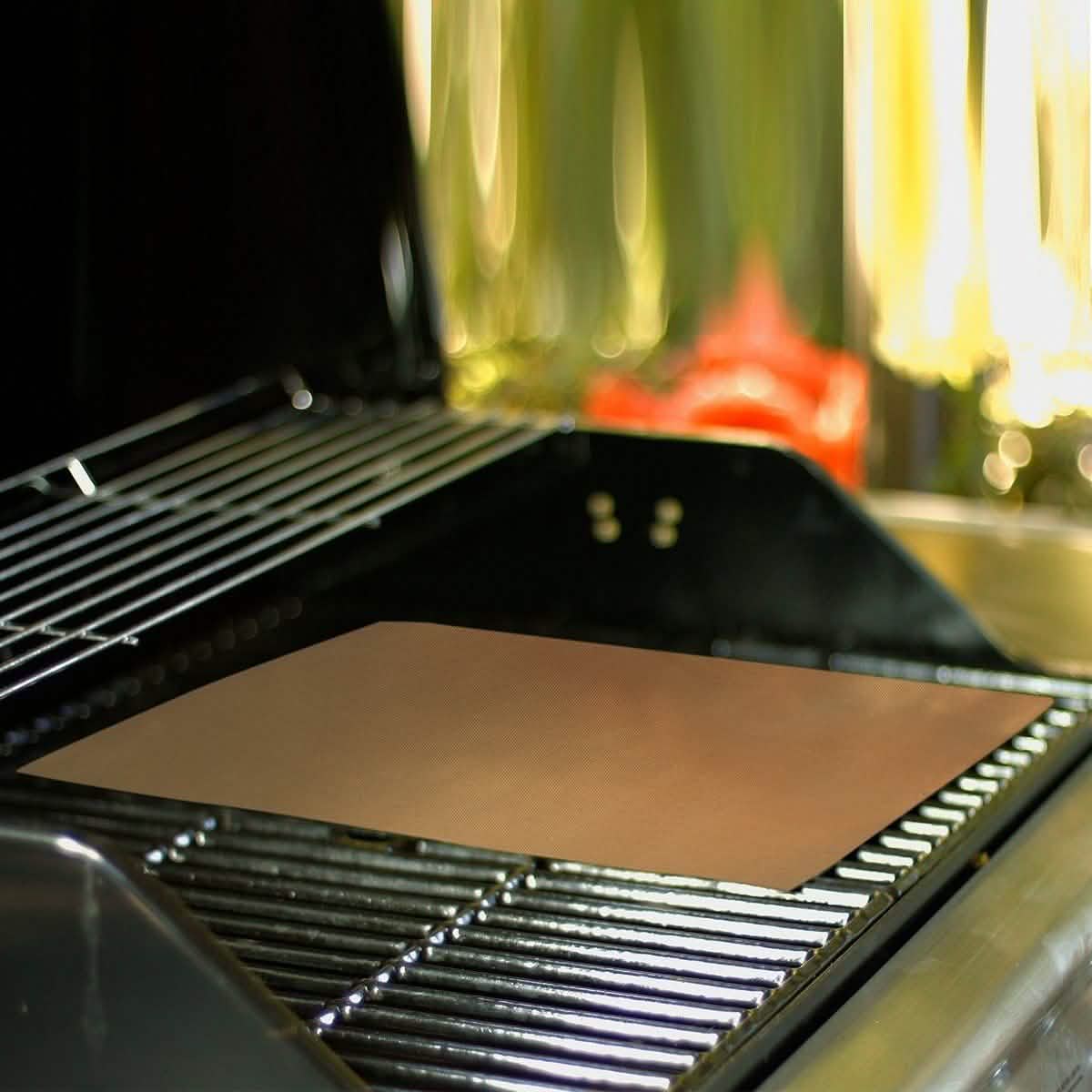 2er-Pack: Grill- und Backmatte mit Kupferinfusion