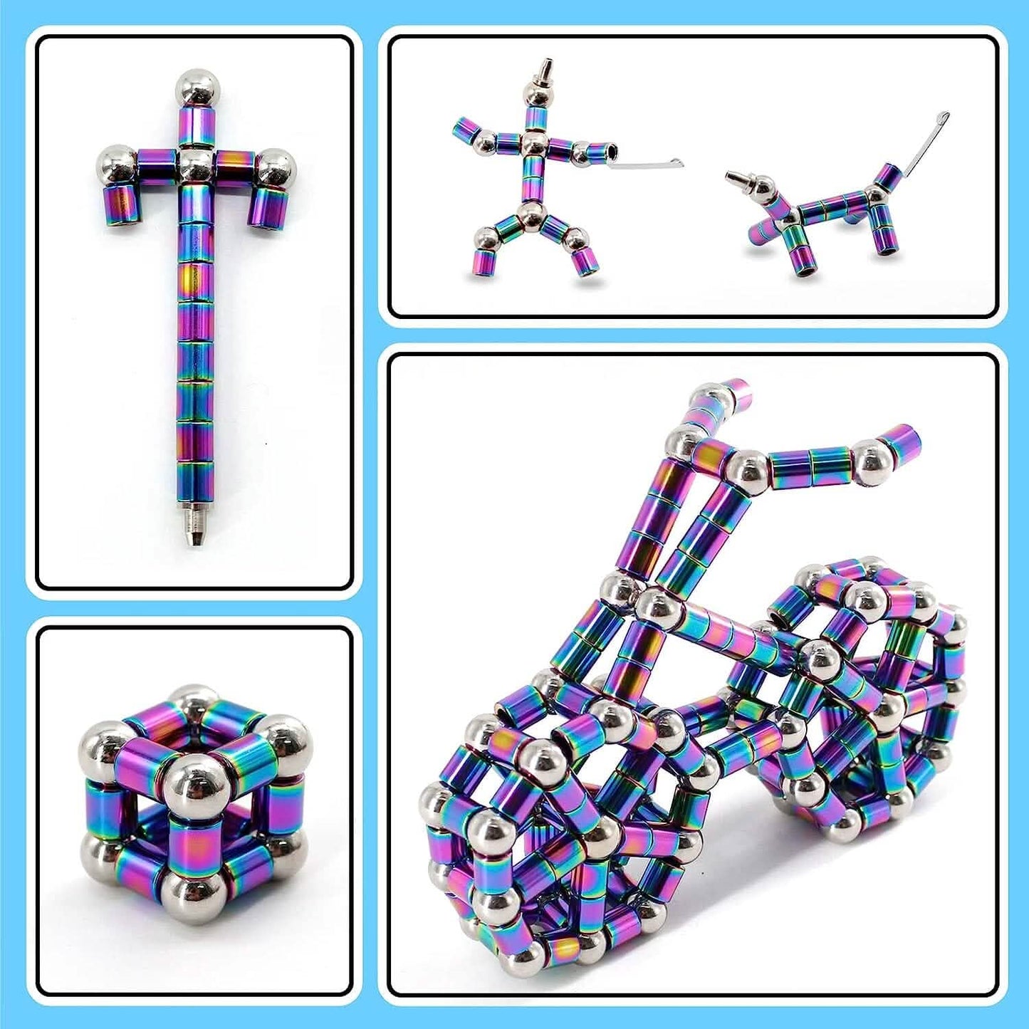 2er-Pack: Dekompression Magnet Metall Kugelschreiber