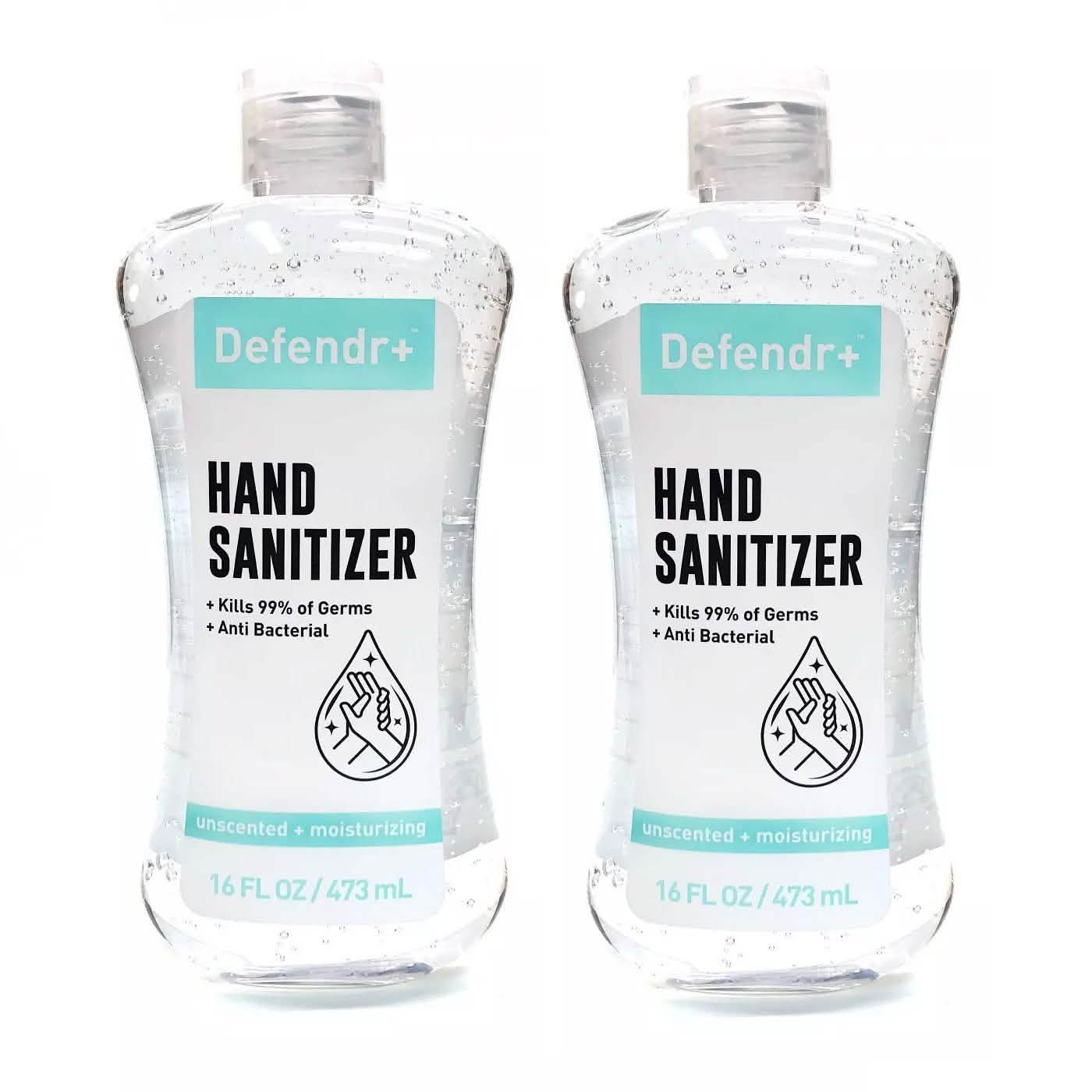 2er-Pack: Defendr+ antibakterielles Handdesinfektionsmittel