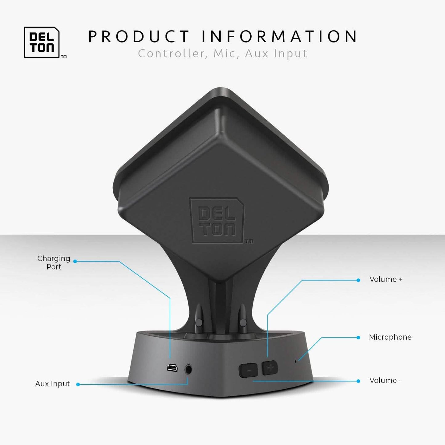 2er-Pack: Delton True Wireless Speaker Tragbarer Bluetooth-Lautsprecher mit Mikrofon