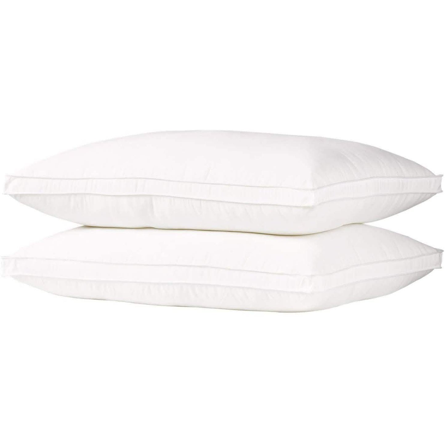 2er-Pack: DownSupply Feste Gelfaserkissen mit Seitensteg