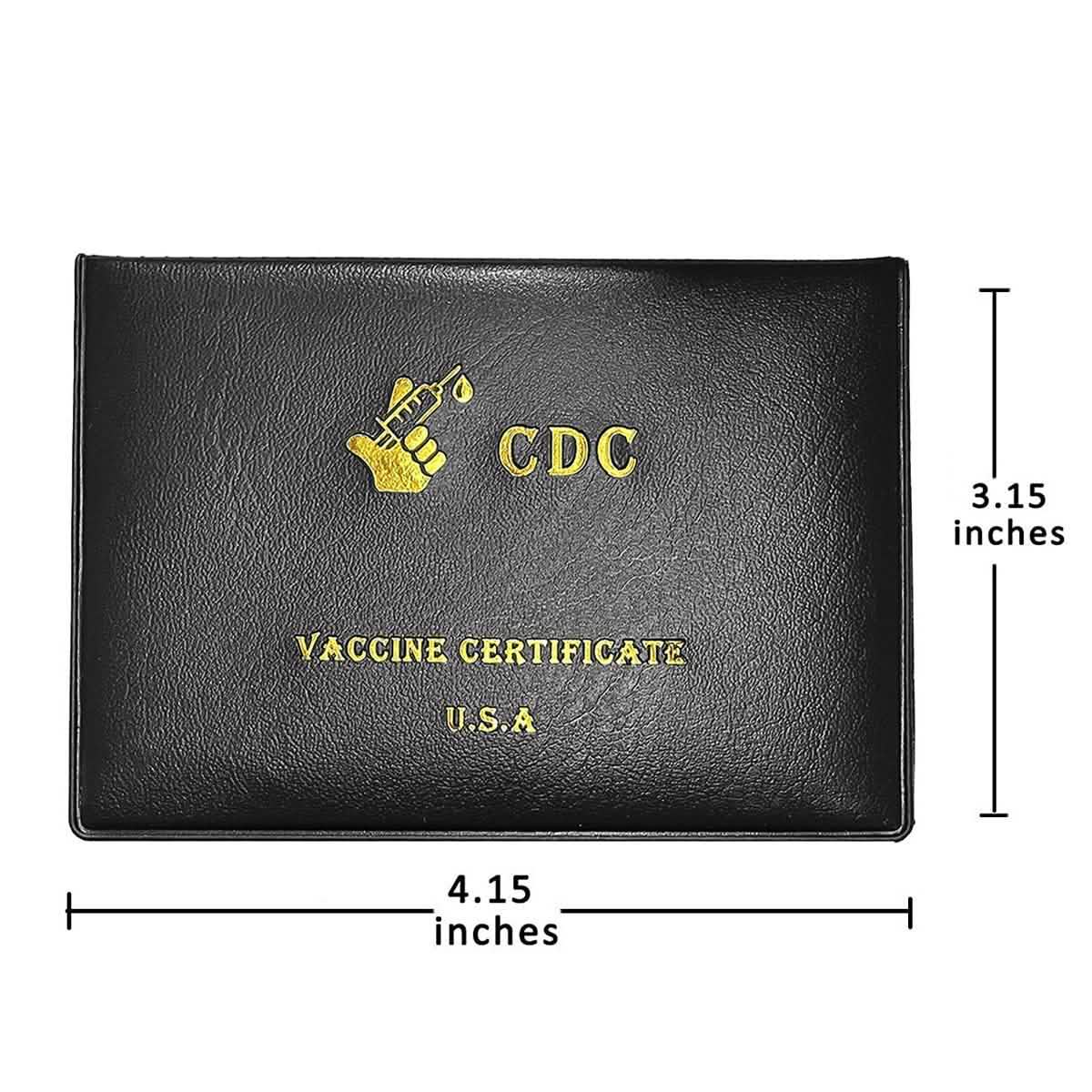 2er-Pack: Impfpasshülle aus Kunstleder für CDC-Impfkarten
