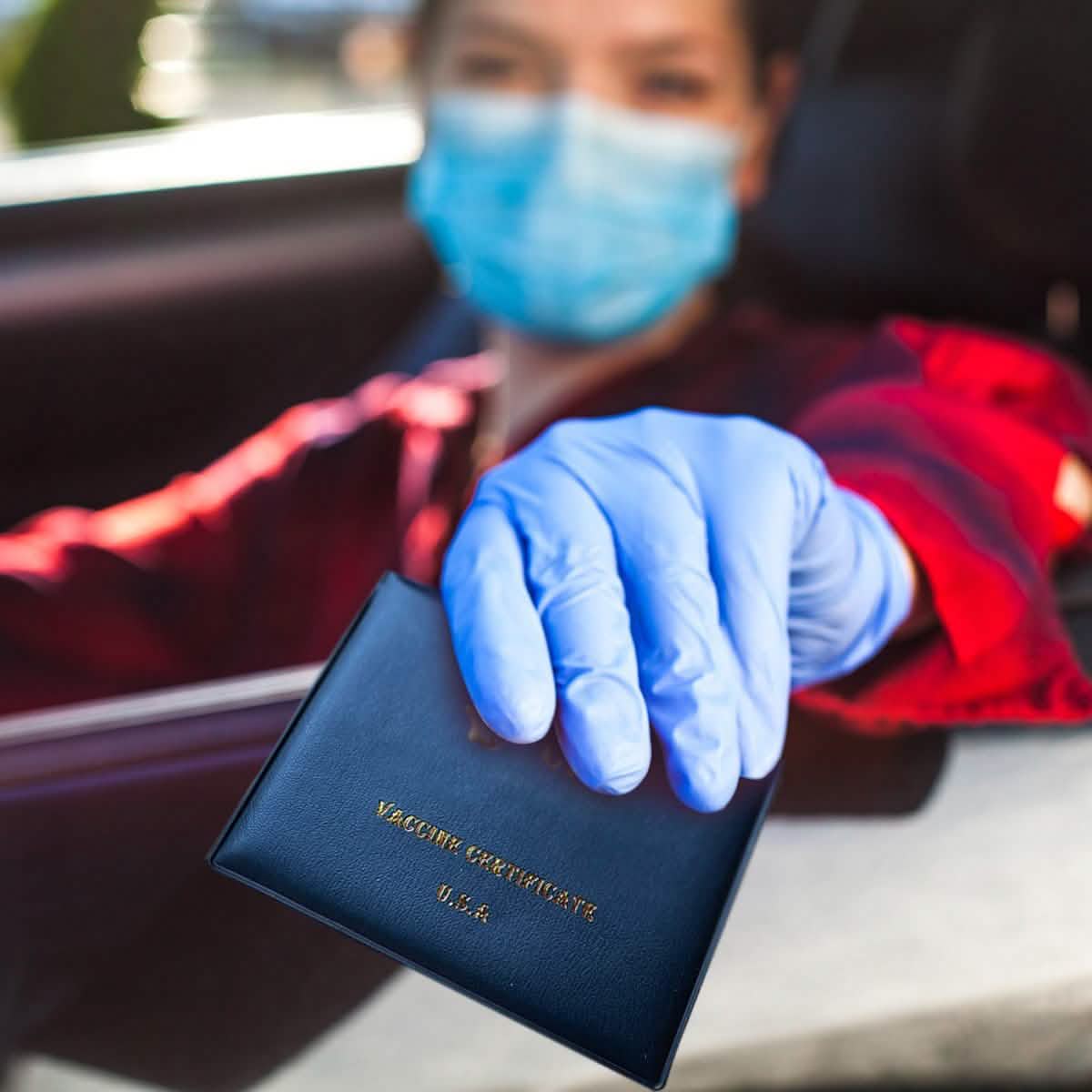 2er-Pack: Impfpasshülle aus Kunstleder für CDC-Impfkarten