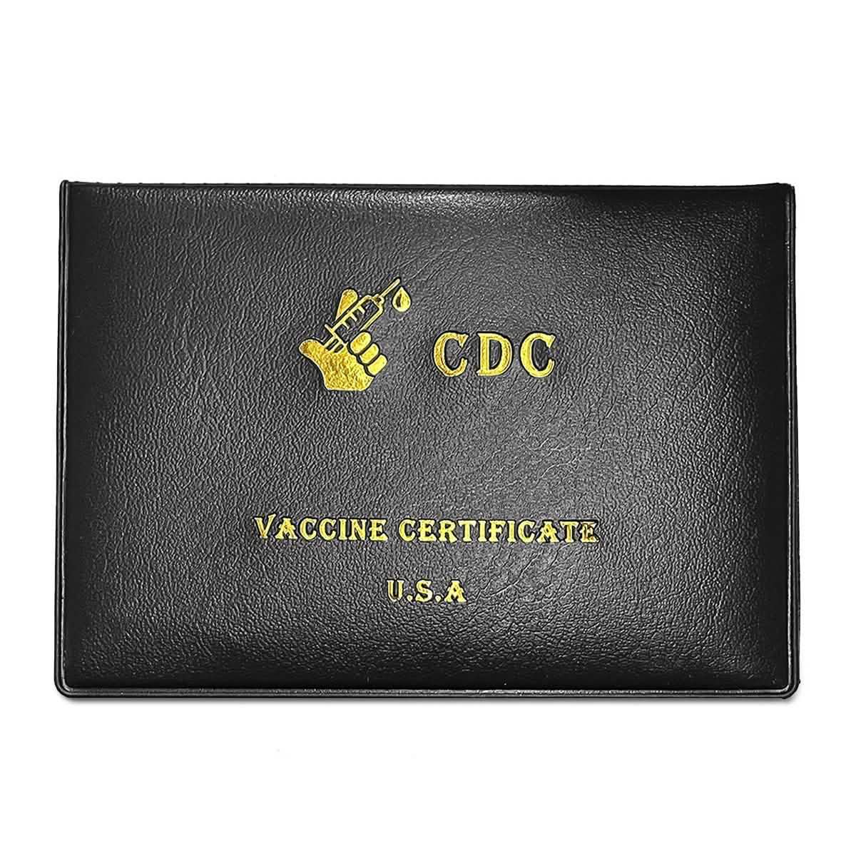 2er-Pack: Impfpasshülle aus Kunstleder für CDC-Impfkarten