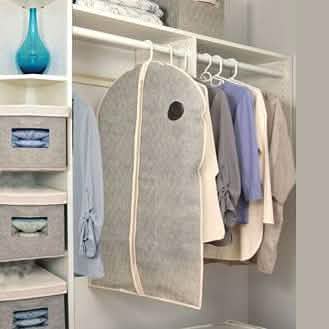 2er-Pack: Hängende Kleiderschutzhülle