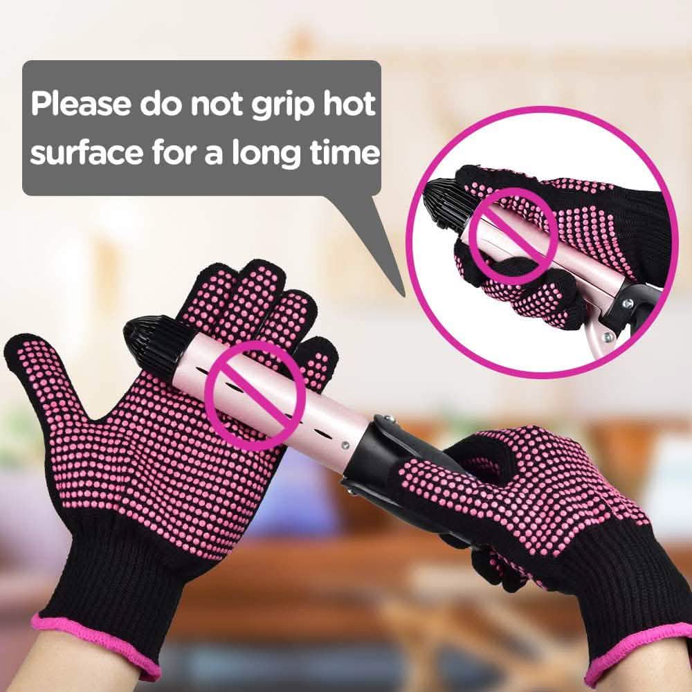 2er-Pack: Hitzebeständige Handschuhe mit Silikonnoppen