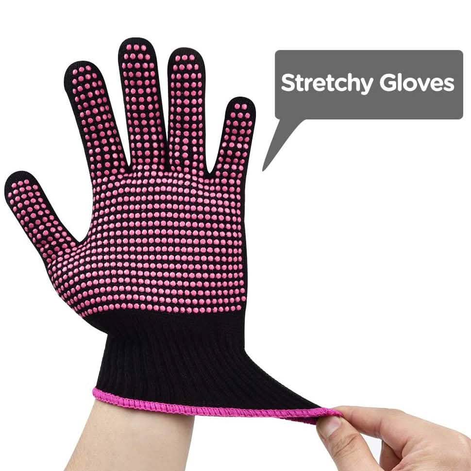 2er-Pack: Hitzebeständige Handschuhe mit Silikonnoppen