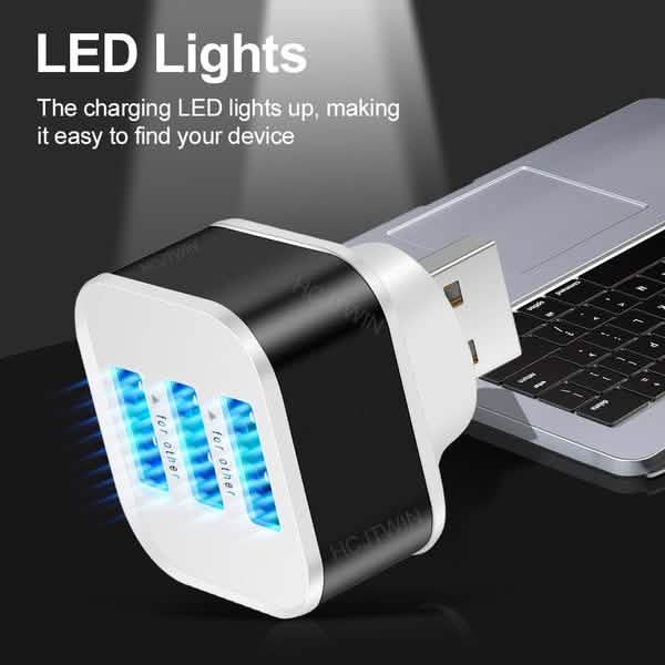 2er-Pack: High-Speed USB HUB 3-Port-Splitter