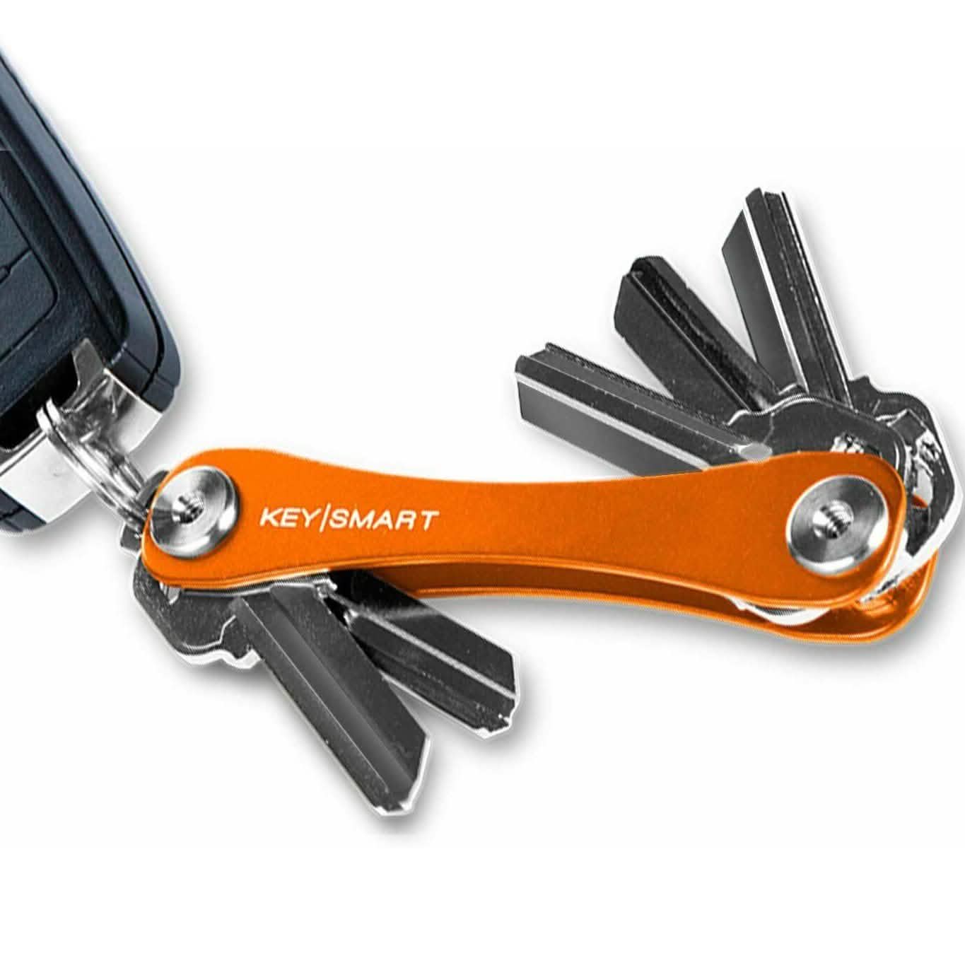 2er-Pack: KeySmart Kompakte, erweiterbare Schlüsselhalter