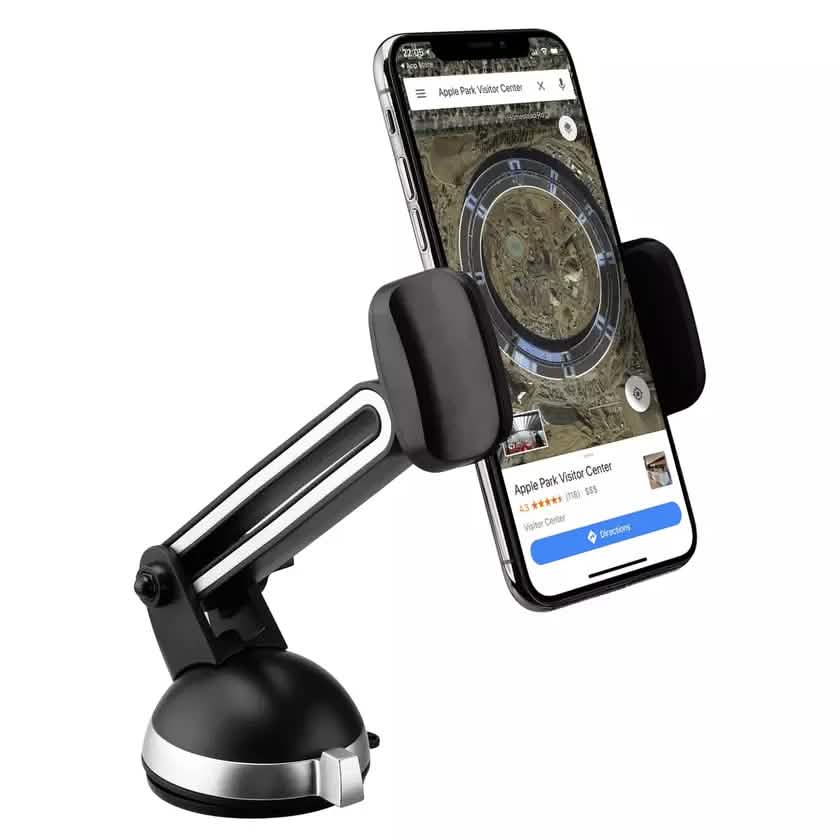 2er-Pack: Ausziehbare LAX Auto-Halterung für Mobiltelefone mit verstellbarer Klemme