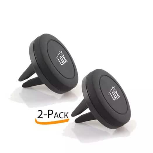 2er-Pack: LAX Universal Magnetische Lüftungshalterung für Smartphones und GPS-Geräte