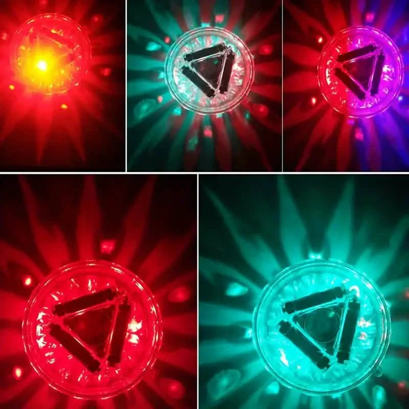 2er-Pack: LED-Farbwechsel-Schwimmpoolleuchten mit 8 Beleuchtungsmodi