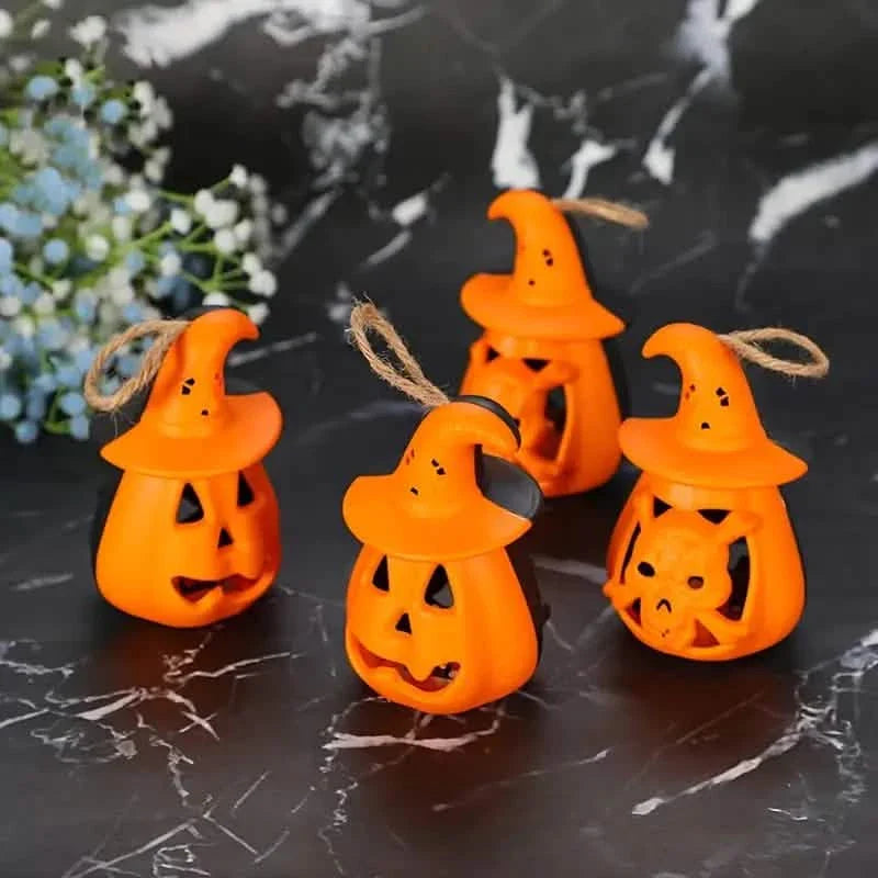 2er-Pack: LED-Lampe Halloween Kürbislicht