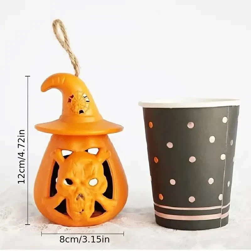 2er-Pack: LED-Lampe Halloween Kürbislicht